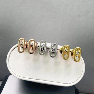 Stud Earrings Luxury Boutique Jewelry Simple Fashion S925 Single Diamond Pendants Women's More Please Open The Video