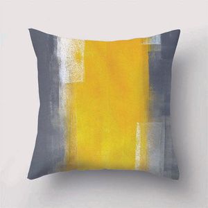 Yastık/dekoratif sarı geometrik yastık kapağı stili kapak ev koltuk sandalye araba dekorasyon atış çantası