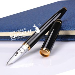 Pens MMS KAIGELU 352 Fountain Iridium Sign Pen Classic Style Golden/Silver Clip Kangaroo Fashion Extra Fine Nib Writing Business Gift