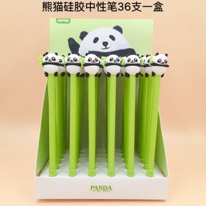 Pens 56 pcs/lot Lovely Panda Gel Pen Signature Pen Escolar Papelaria School Office Supply Promotional Gift