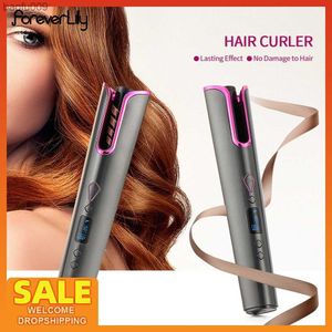 Arricciacapelli automatico Rotante Ferro arricciacapelli Ceramica Magic Air Bigodino Waver Wand Cordless Curling Hair Salon Strumenti per lo styling L230520