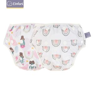 Pannolini di stoffa Elinfant 2PCS Pannolino da nuoto interno in tessuto a rete grigio per 3-15 kg Pantaloni da nuoto traspiranti lavabili riutilizzabili impermeabili 230628