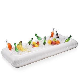 Gonfiabili Tubi galleggianti Festa in PVC Gonfiabile Salad Bar Piscina a buffet Secchiello per il ghiaccio gonfiabile Piscina all'aperto Supporto galleggiante per bevande Forniture alimentari 230629