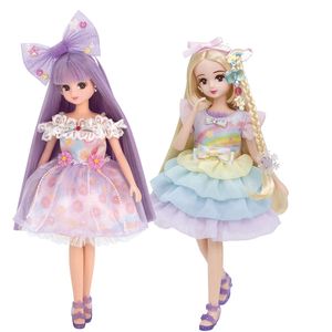 Bonecas Tomy Licca Boneca Yume Make Himari LiccaChan Yumeiro Dream Color Colorful Change Play House Dress Up Girls Gift 230629