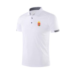 Hungria nacional masculino e feminino polo design de moda macio respirável malha esportes camiseta esportes ao ar livre camisa casual