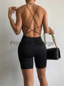 Party Dresses Sexy Backless Soild Silm Playsuit For Women Clothes High Waist Casual Ropa Mujer Streetwear Sleeveless One Line Collar Rompers x0629