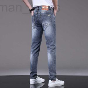 Men's Jeans Designer High End Men's Jeans New in Spring and Summer Slim Fit Elastic Small Feet Korean Version Trendy Boy Student Little