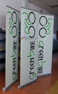 Tillverkning av infällbar utställningsreklam Display 80*200 cm 120*200 cm Anpassad tryckbar Portable Roll Up Banner Stand Stand Stand