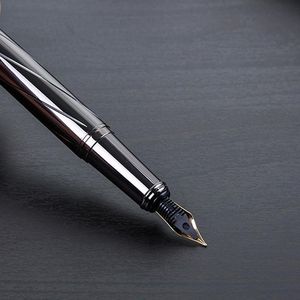 Pens 15pcs Highend Metal Çeşme Kalem Kalam Yazma İş Hediyesi Orta Kalem İpucu Pen Kırtasiye Malzemeleri Toptan