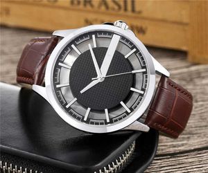 Mens Watches High Quality Watch Full Function Quarz Chronograph Movement Leather Strap Wristwatches