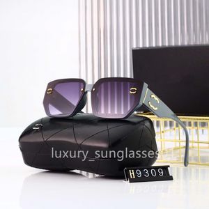 Óculos de sol polarizados de designer de luxo 9309 bens masculinos femininos óculos de sol piloto uv400 óculos de sol ray óculos de sol armação com caixa