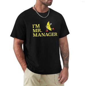 Polos mężczyzn jestem panem menedżerem! T-shirt edycja T-koszulka Grafika ciężka koszule dla mężczyzn