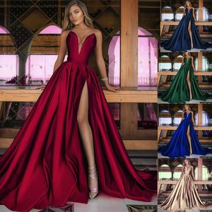 Casual Dresses 2023 Women Sexy Deep V-Neck Elegant Solid Color Wedding Party Dinner Vintage Strapless Long Dress Full Colors Sizes