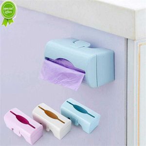 Garbage Bag Storage Box Trash Bags Dispenser For Kitchen Bathroom Wall Mounted Grocery Bag Holder Kitchen Plastic Bags Container