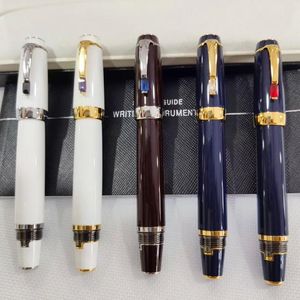 Pens MSS Limited Edition Bohemies Fountain Pen Classic ExtendRetract Nib Top High Quality 14K Writing With Diamond And Serial Number