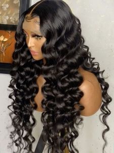 Spetsar Wigs Loose Deep Wave 13x4 Front Hume Hair Wig Brazilian Glueless for Women 13x6 HD Frontal Pre Plucked 230629