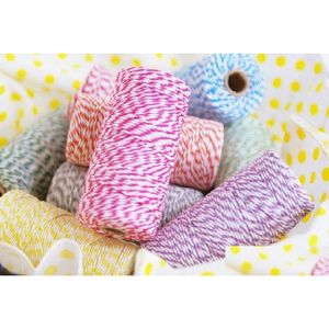 Gift Wrap Cotton Baker Twine 21 Färger Packing Double Color KD1 Drop Delivery Home Garden Festive Party Supplies Event Dh87h