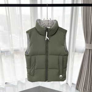 Men's vest puffy jackets designer autumn winter gilet luxury down woman vest feather filled material coat graphite gray black and white blue pop couple coat size s-xxl