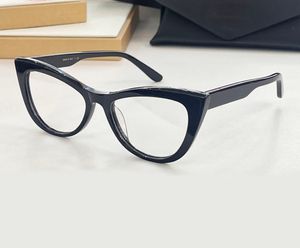 Czarne okulary ramy 3354 Cat Eye Eyewear Women Modne okulary przeciwsłoneczne Ramki z pudełkiem