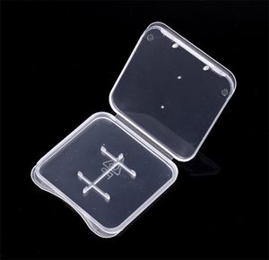 2 in 1 Standard Memory pack box Card Case Holder Micro SD TF Card Storage Transparent Plastic Boxes JL1353