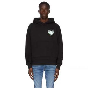 erkekler kadınlar için mektup baskılı tasarımcı hoodies kazak hoody sweatshirt bisiklet yaka gevşek kapüşonlu kazak beyaz siyah pamuklu giysiler amiryes