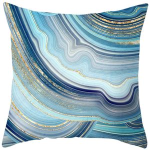 Cushion/Decorative In Blue Pattern Printed Cover Abstract Home Sofa Case Bed Cover Home Decor Car Cushion Cover