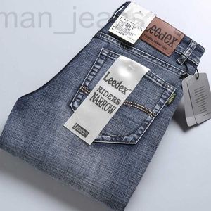 Erkek Kot tasarımcısı Lee DEX kot erkek ilkbahar ve yaz düz tüp gevşek iş rahat slim fit elastik Korece ince pantolon NPJ0