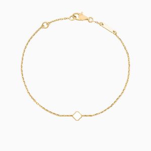 Charm-Armbänder 1 Mini Notif van Clover Armbänder vierblättriges Armband Luxusschmuck 18K Gold Armreif für Damen Herren Silberkette eleganter Schmuck G 8DY8