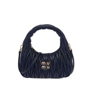 Torby na ramię Miu Wander Matelasse Underarm MIUI Bag Women's Designer torebki Cleo Tote Hobo torebka luksus z paskiem