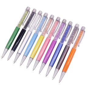 Pennor 20 datorer Crystal Pen Metal Ballpoint PENT PENT PEN PEN CAPACITOR PEN STUDERTY Office Writing Promotion Pen