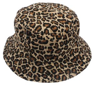FOXMOTHER New Fashion Summer Leopard Animal Printed Bucket Hats Fishing Cap Donna Uomo