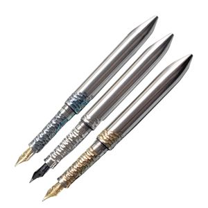 Pen Pen TC4 Titanium Alloy Fontanna Pen with Majohn Nibs lub Schmidt Nib Pisanie Business Office School Pens Prezenty uczniowe 0,6 mm f nib