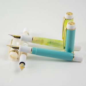 Pens NEW Color Kaigelu 316 Celluloid Fountain Pen F EF NMF nib Acrylic Beautiful Marble Pattern Ink Pen Writing Gift Office Business
