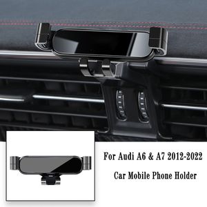 Auto Telefon Halter Für Audi A6 A7 C8 4A2 4A5 4GH 4GJ 2012-2022 Schwerkraft Navigation Halterung Air auslass Clip Halterung Auto Zubehör