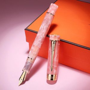 PENS JINHAO 100 Centennial Resin Fountain Penne Iridum EF/F/M/BENT CORSO con convertitore Golden/Sier Clip Business Office Scrittura Penna