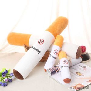 Almofada/decorativa 25-75cm Engraçado Fumar Cilíndrico Dormir Cigarro Simulação Brinquedos de Pelúcia Moda Namorado Presente de Aniversário Lançamento R230629