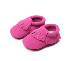 Athletic Shoes 2023 Baby Dress Infant Crib Soft Sole Tassel Pre-walker Moccasins Anti-Slip Purple Princess