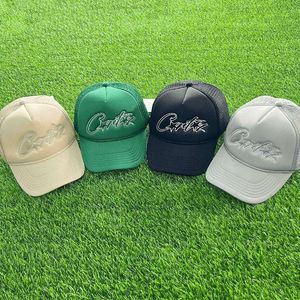 قبعة شاحنة على الطراز الأمريكي مع طنف منحني ، للجنسين Corteiz Allstarz Trucker Hat Truck Hat New Model