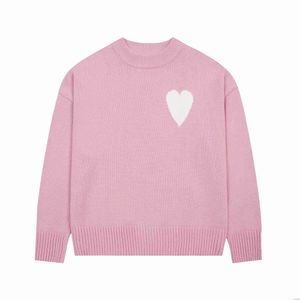 Ami sweater amis moda paris tasarımcısı erkekler kazak de coeur macaron erkekler kadınlar sevgiler tutkalı uzun kollu gevşek kıyafetler