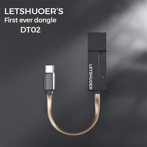 Kopfhörer Shuoer | Dt02 stellt Kopfhörerverstärker Typ C DAC Amp Dongle 3,5 mm/2,5 mm Adapter Amp Hifi Decoding für Telefone/Audioausgang ein