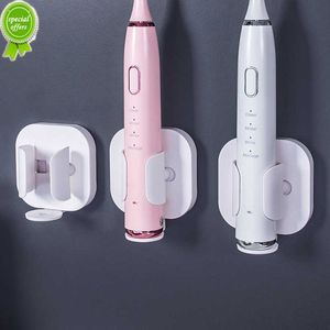 New Multi-Purpose Hooks Electric Toothbrush Holder Traceless Toothbrush Rack Wall-Mounted Holder Bathroom Organizer Accessories