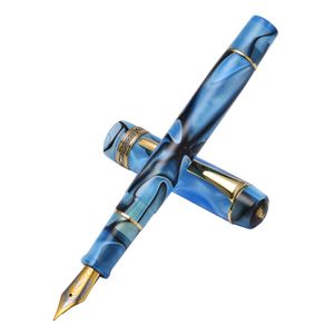 Pens kaigelu 3 316a caneta -tinteiro de celulóide, iridium ef/f/m nib belos padrões de redação de tinta de caneta de caneta de caneta de caneta de negócios caneta domiciliar