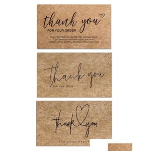 Paper Products Thank You For Your Order Cards Kraft Thanks Card Appreciation Cardstock Purchase Inserts To Support Small Business Cu Dhvvk