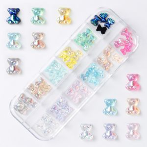 Nail Art Dekorationen Aurora Bear Nails Zubehör Dekorative rosa Figuren Teil Kawaii Fresh Supplies Professionals Maniküre 230628