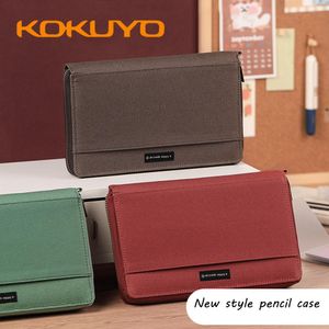 Väskor Japan Kokuyo Pencil Case One Meter New Pure Travel Travel Storage PAG Portable Simple Passport Document Multifunktion