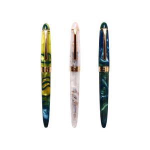 Pens 1Pcs Shuiyao Acrylic Resin Fountain Pen EF/F Nib Writing Ink Pens Beautiful Business Gift pen Office stationery Supplies