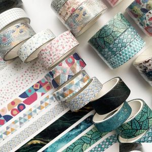 Washi Tape Set of 3 Pcs, Decorative Japanese Masking Stickers for Scrapbooks, Journals, Planners, Arts and Crafts (2024 Collection)
