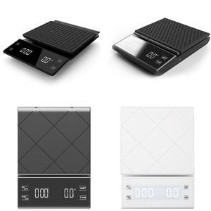 Household Scales Portable Electronic Digital Coffee Scale with Timer High Precision LED Display Household Weight Balance Kitchen Measuring Tools 230628