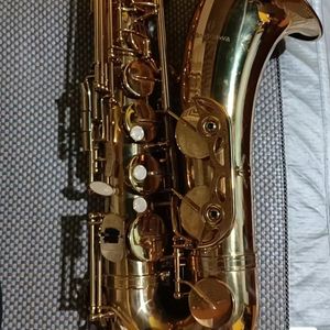 Avancerad T-992 tenorsaxofon BB-ton lackerad guld mässing en-till-en graverad mönster jazzinstrument med tillbehör