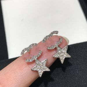 Designer Jewelry Fashion Dangle Chandelier Earrings 925 Silver Women Simple Stainless Steel With Stamp Stud Letter Earrings Designer For Women
